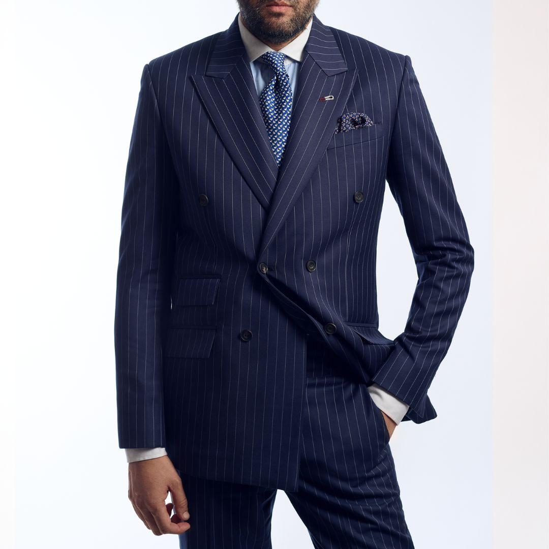 Hand-padded lapels at The Suit Studio